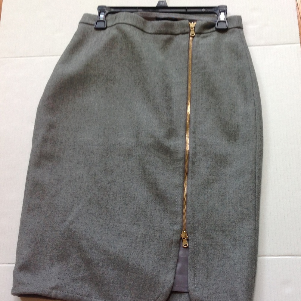 J. Crew Grey Wool Skirt